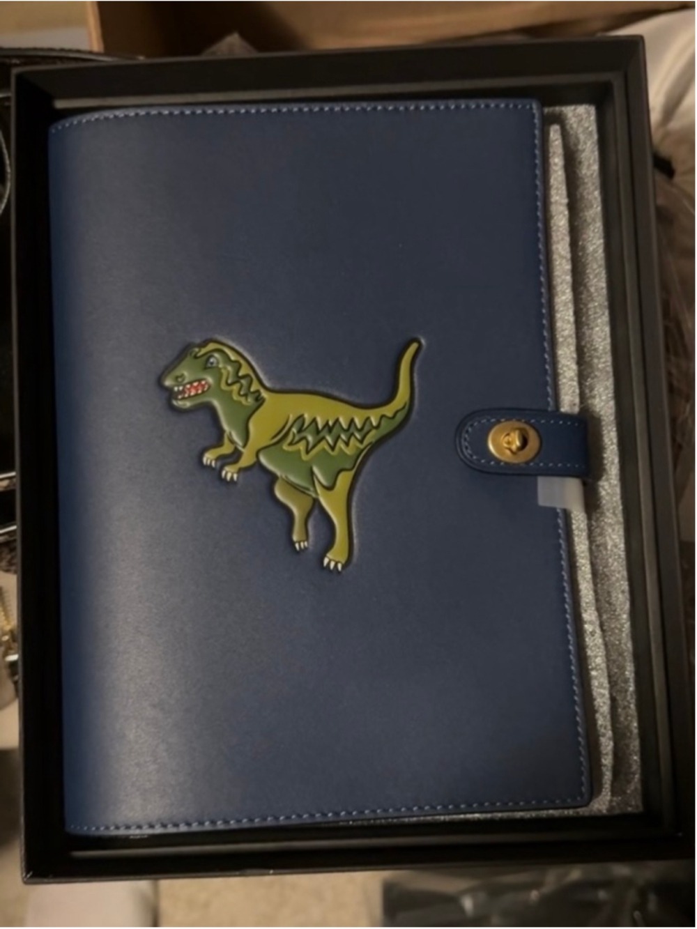 NEW Rexy 10th Birthday Blue Leather Notebook NIB - Picture 5 of 6